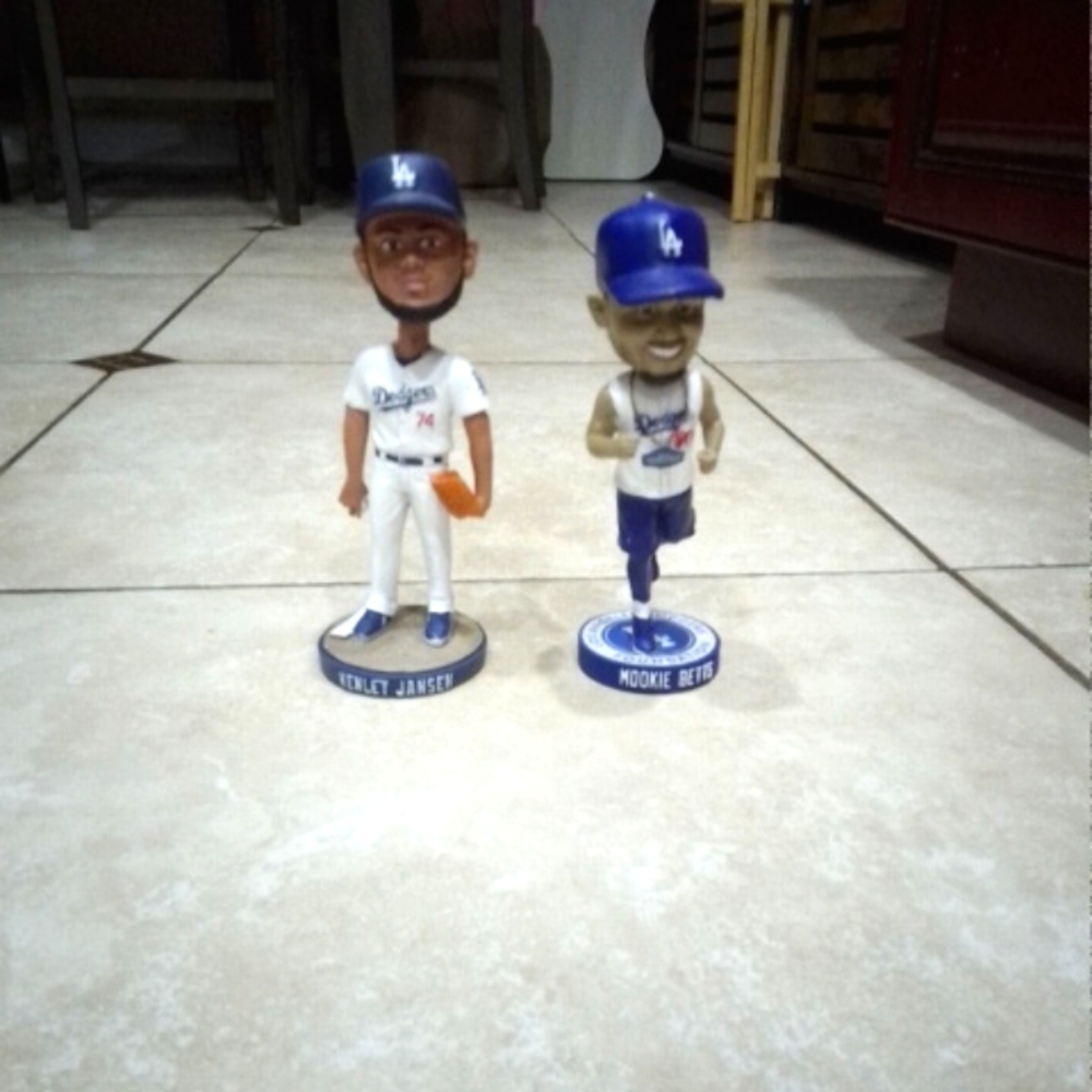 Mookie Betts and Kenley Jansen Dodgers bobbleheads⚾